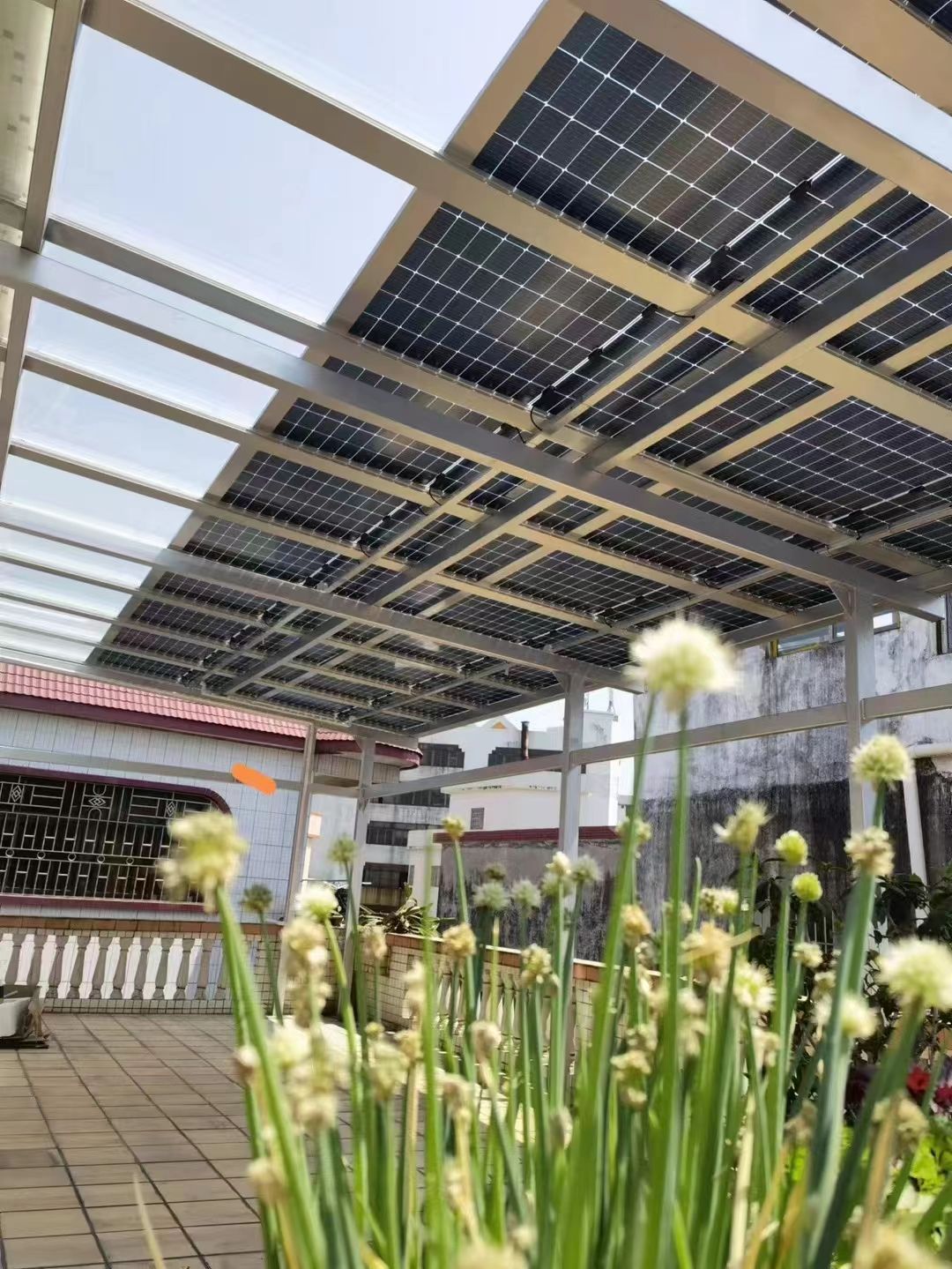 沙洋别墅家用屋顶太阳能发电系统安装